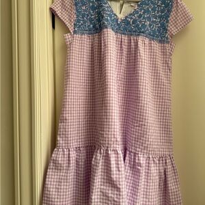 Pink and Blue Gingham Dress